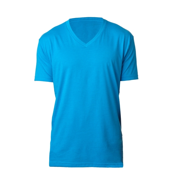 Turquoise color option for Next Level Premium V Neck Shirt For Men