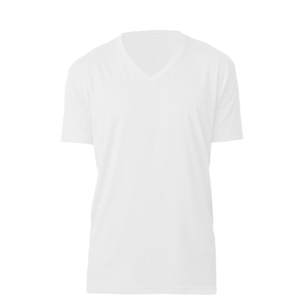 White color option for Next Level Premium V Neck Shirt For Men