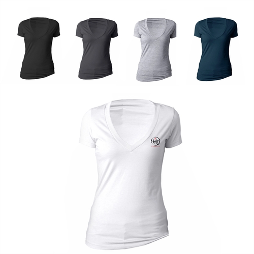 Main photo of Next Level Deep V Neck Shirt For Women