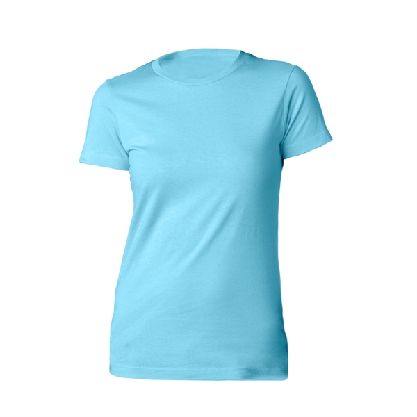 Cool Blue color option for Next Level Boyfriend T Shirt For Women