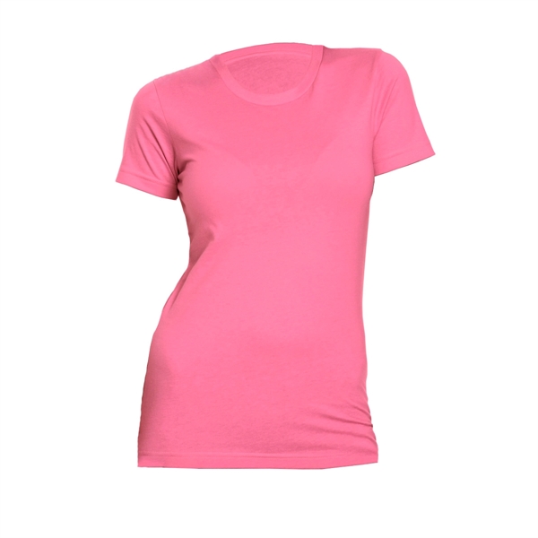 Hot Pink color option for Next Level Boyfriend T Shirt For Women