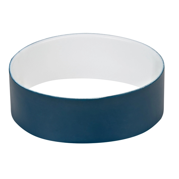 Navy Blue W/White color option for Elastic Silicone Hand Strap