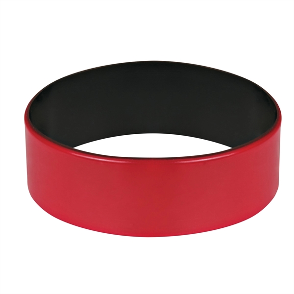 Red W/Black color option for Elastic Silicone Hand Strap