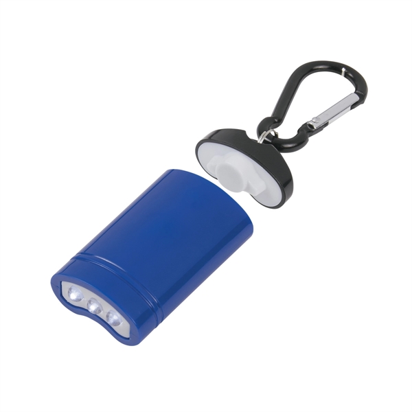 Blue color option for Easy Releasing Carabined Flashlight