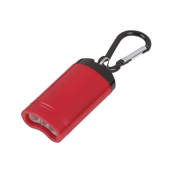 Red color option for Easy Releasing Carabined Flashlight