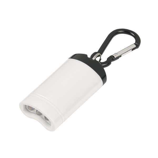 White color option for Easy Releasing Carabined Flashlight