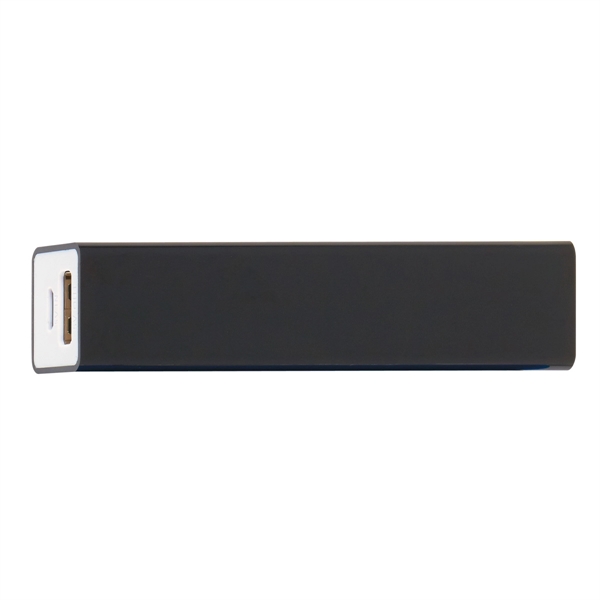 Black W/White color option for Handy Power Bank With Split Ring Attachment