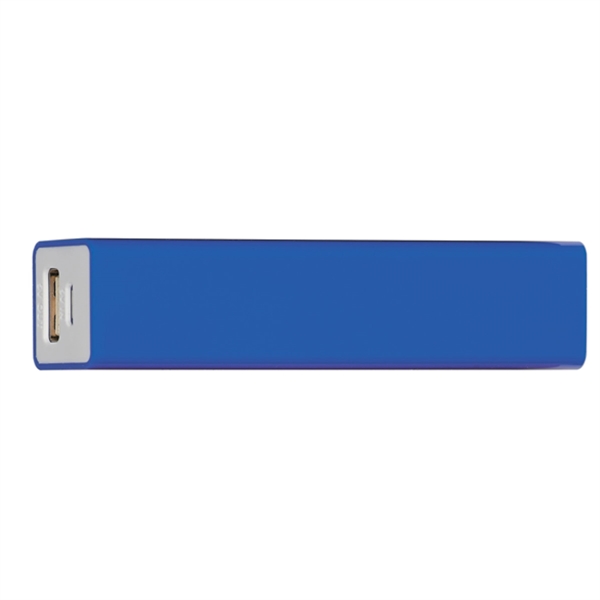 Blue W/White color option for Handy Power Bank With Split Ring Attachment
