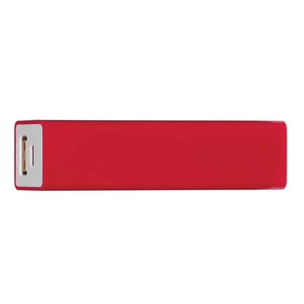 Red W/White color option for Handy Power Bank With Split Ring Attachment