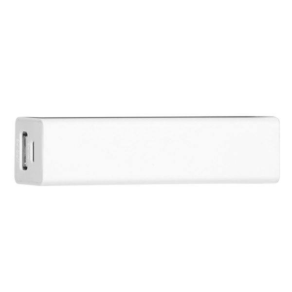 White W/White color option for Handy Power Bank With Split Ring Attachment