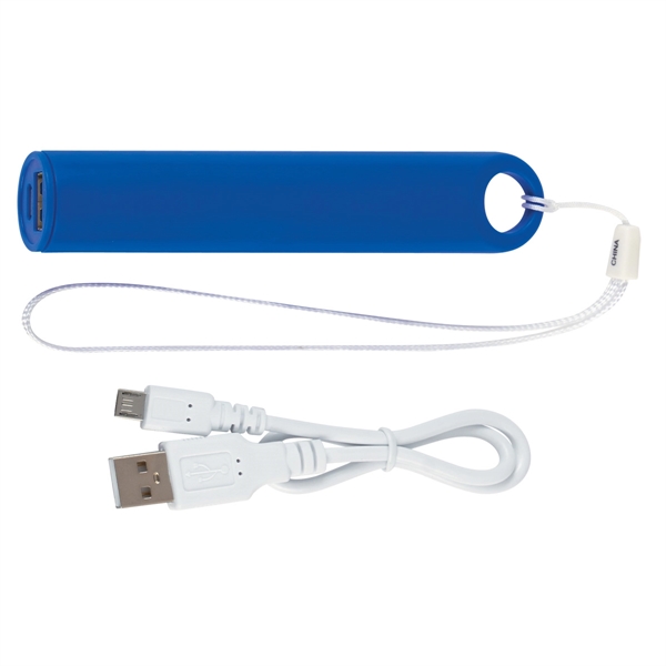 Blue color option for Slim Power Bank With Hand Strap