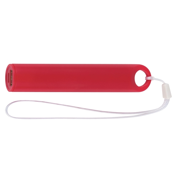Red color option for Slim Power Bank With Hand Strap