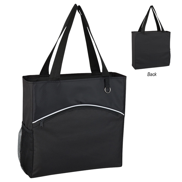 Black color option for Vrange Tote Bag With Crescent Pocket