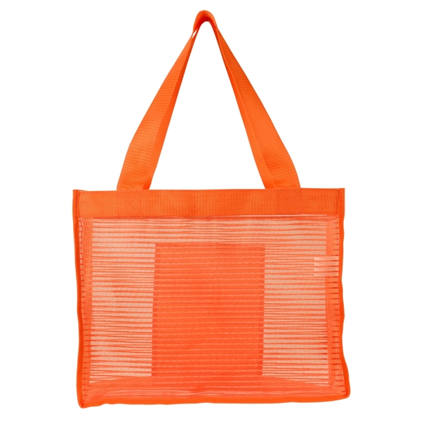 Orange color option for Zebra Striped Tote Bag