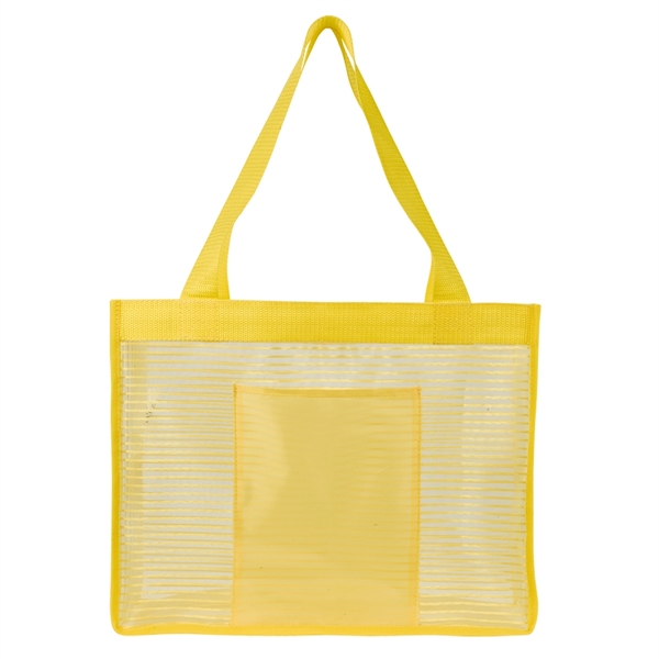 Yellow color option for Zebra Striped Tote Bag