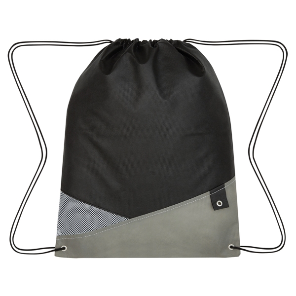 Gray color option for Water Resistant Athlete's Drawstring Backpack