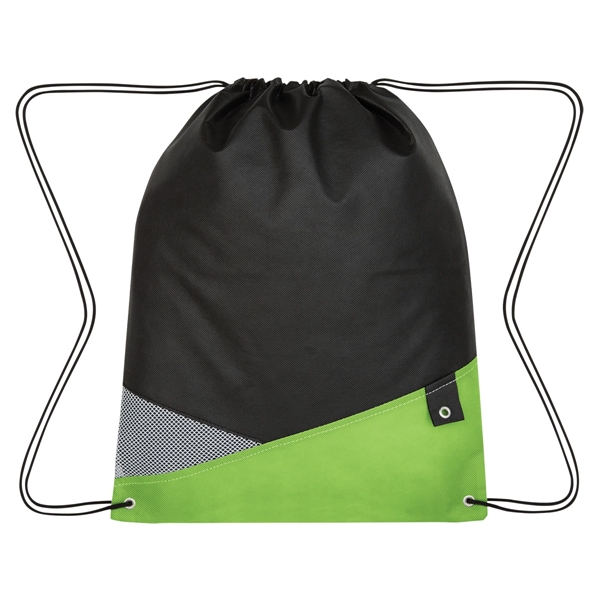 Lime color option for Water Resistant Athlete's Drawstring Backpack