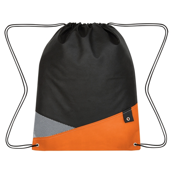 Orange color option for Water Resistant Athlete's Drawstring Backpack