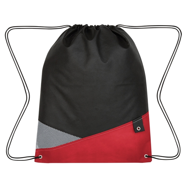 Red color option for Water Resistant Athlete's Drawstring Backpack