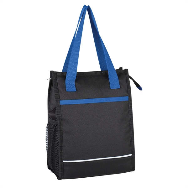 Black With Royal color option for Break Time Lunch Tote