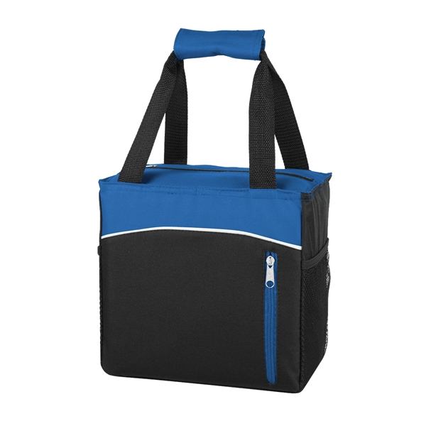 Black With Royal color option for Chomping Time Lunch Cooler