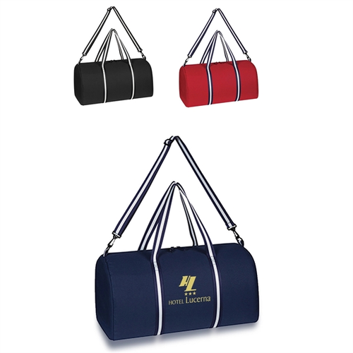 Main photo of Striped Travel Duffel Bag