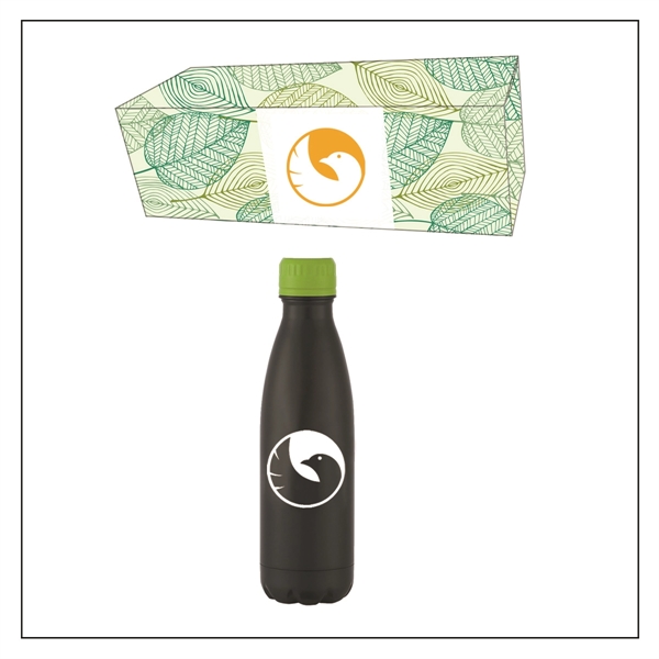 Green Lid color option for 16 Oz. Matte Finished Stainless Bottle