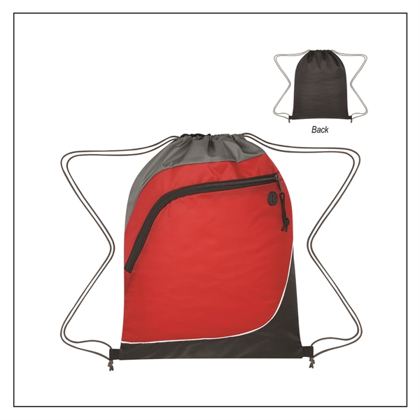 Red color option for Translucent Drawstring Sports Bag