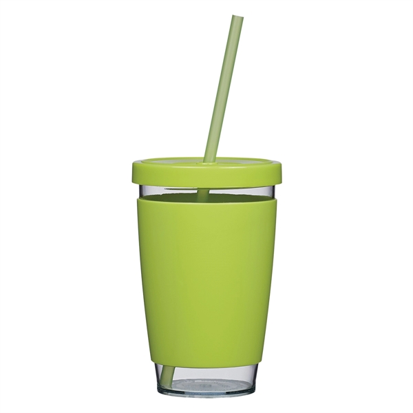 Clear With Lime color option for 15 Oz. Customizable Tumbler