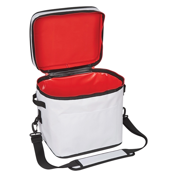 White With Red color option for Nice Mountain Cooler Bag