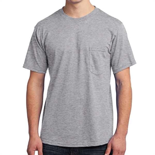 Athletic Heather color option for Stylish All American Tee With Pocket