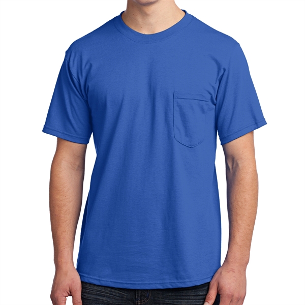 Royal Blue color option for Stylish All American Tee With Pocket