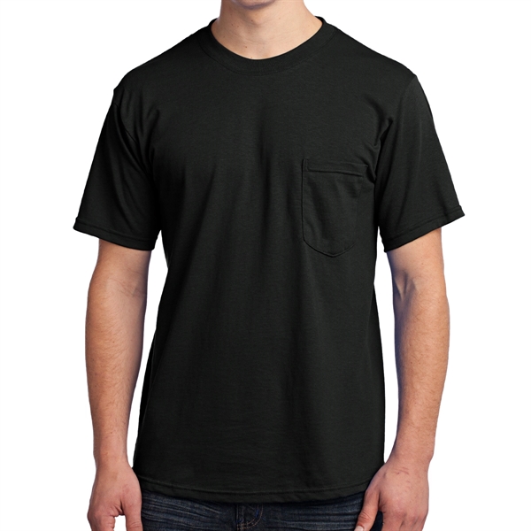 Safety Green color option for Stylish All American Tee With Pocket