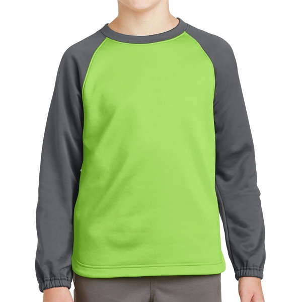 Lime Shock/Dark Smoke Grey color option for Polyester Anti Static Crewneck Shirt