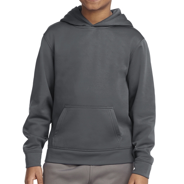 Dark Smoke Gray color option for Sport Tek® Sport Wick® Youth's Fleece Made Pullover Hoodie