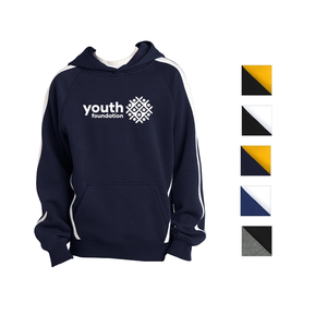 Photo of Sport Tek® Stripe Accented Pullover Sweatshirt For Teens