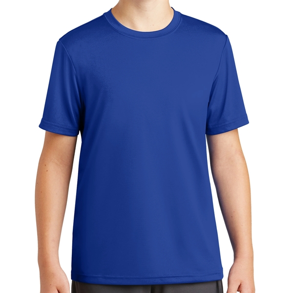 True Royal color option for Kids' Polyester Tee