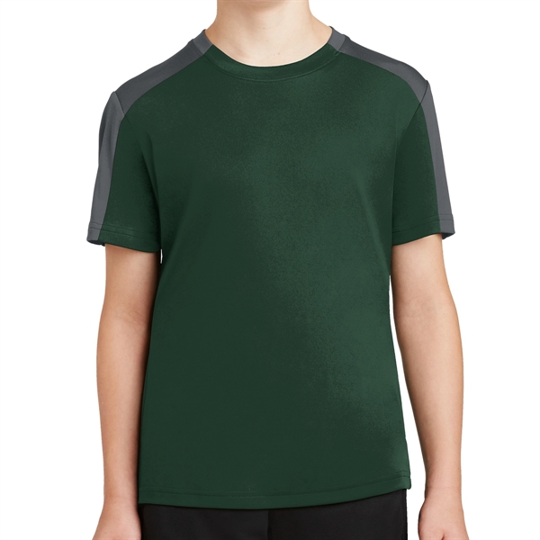Forest Green/Iron Grey color option for Comfort Oriented 100% Polyester Ladies' Tee