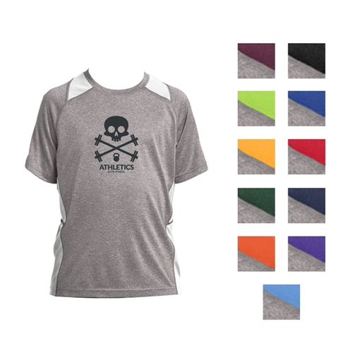 Main photo of Sport Tek® Youth's Colorblocked Heather T Shirt