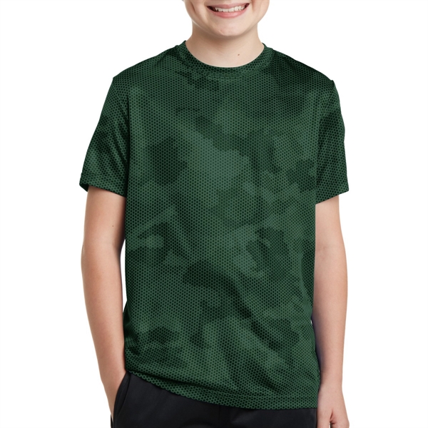 Forest Green color option for Athletic Camo Shirt For Kids
