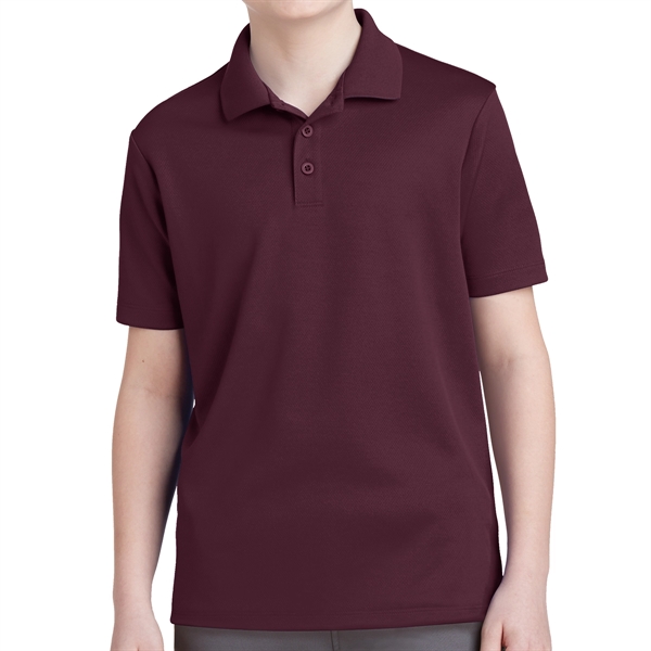 Maroon color option for 100% Sport Polyester Flat Back Mesh Shirt.
