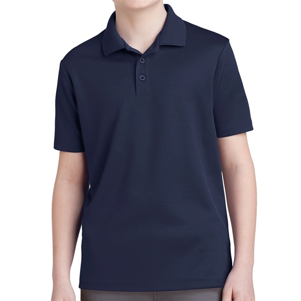True Navy color option for 100% Sport Polyester Flat Back Mesh Shirt.