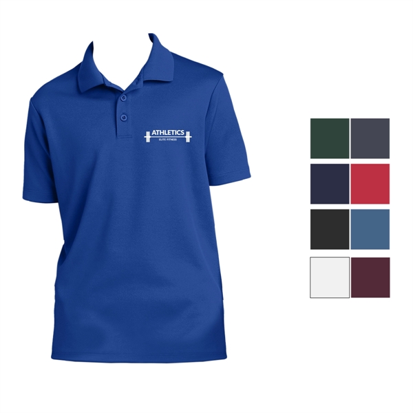 True Royal color option for 100% Sport Polyester Flat Back Mesh Shirt.