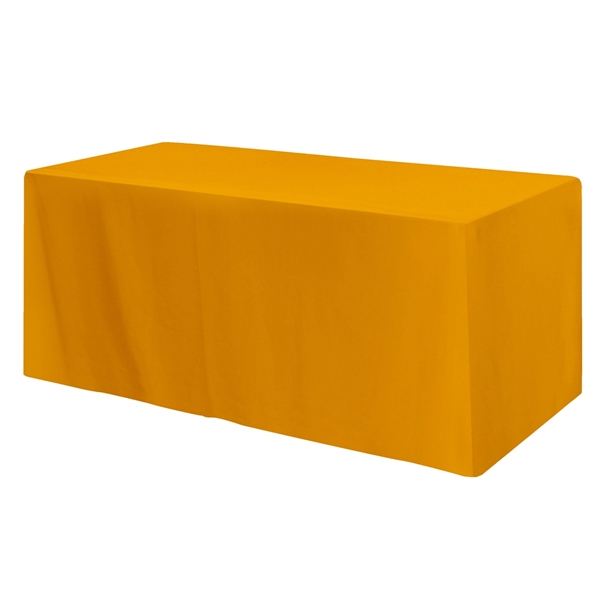 Athletic Gold color option for Fitted 4 Sided Cover For A 6' Standard Table