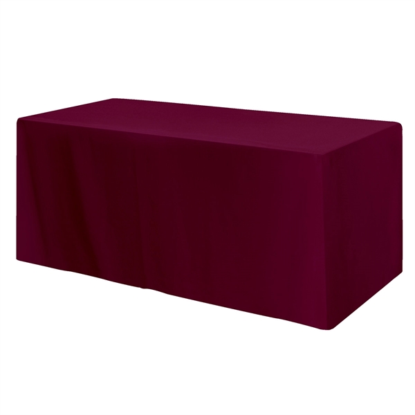 Burgundy color option for Fitted 4 Sided Cover For A 6' Standard Table