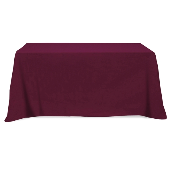 Burgundy color option for Flat 3 Sided Table Cover