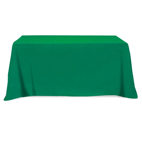 Kelly Green color option for Flat 3 Sided Table Cover