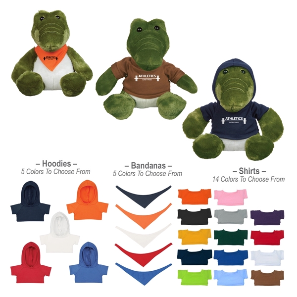 Green color option for 8" Alligator Stuff Animal