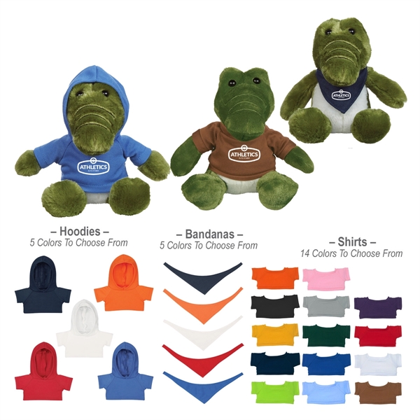 Green color option for 6" Alligator Stuff Animal