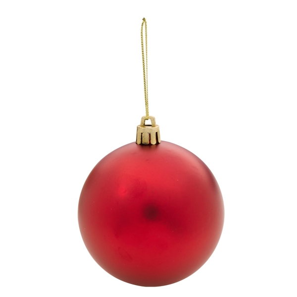 Red color option for Round Custom Ornament